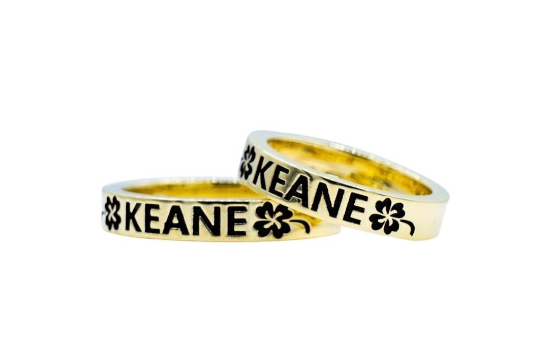 Matching Gold Bands, Name, Keane, Irish Clover